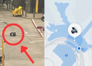 สุดเซ็ง!! สายการบินทำกระเป๋าเดินทางหาย เจ้าของใช้ AirTag ช่วยตาม พบตกที่รันเวย์ ต้องซื้อตั๋วอีกรอบเพื่อเข้าไปเอากระเป๋าออกมา