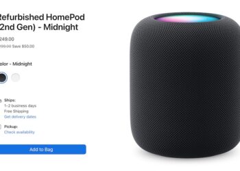HomePod 2 เครื่อง Refurbished เริ่มวางจำหน่ายแล้วในสหรัฐอเมริกา ราคาราว 9,290 บาท