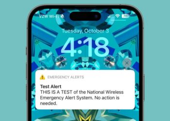 สหรัฐฯ เริ่มทดสอบระบบแจ้งเตือนเมื่อเกิดเหตุฉุกเฉินบน iPhone และโทรศัพท์มือถือทุกรุ่น