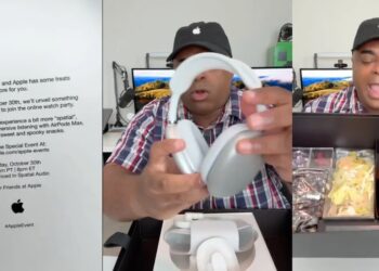 Apple ส่งกล่องของขวัญที่มีทั้ง AirPods Max และของว่าง ให้เหล่าอินฟลูเอนเซอร์ เพื่อโปรโมทกิจกรรม Scary Fast