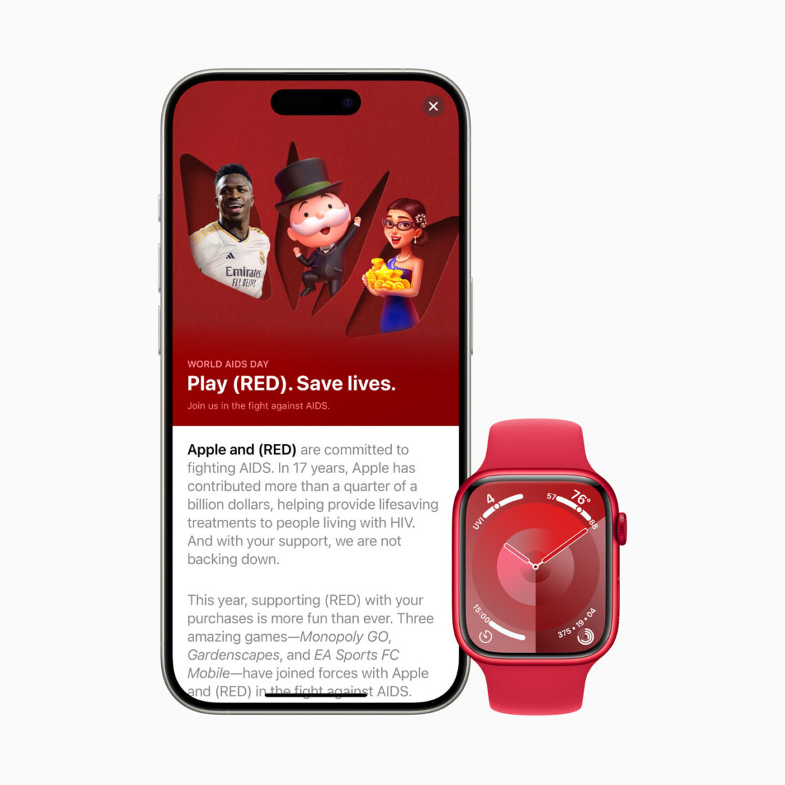 Apple ฉลองวันเอดส์โลกร่วมกับ (RED) ด้วยการซื้อภายในแอปสุดพิเศษสำหรับบาง ...