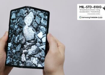 แผงหน้าจอแบบพับได้ของ Samsung ผ่านการรับรองมาตรฐาน MIL-STD 810G ของกองทัพสหรัฐฯ