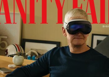 Tim Cook สวม Apple Vision Pro ขึ้นปกนิตยสาร Vanity Fair
