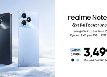 ลดใหญ่เอาใจสายบัดเจ็ต! realme ปรับราคาท้าร้อน realme Note 50 เหลือเพียง 3,499 บาท ที่ศูนย์จำหน่ายมือถือชั้นนำและ realme Brand shop ทุกสาขาทั่วประเทศ