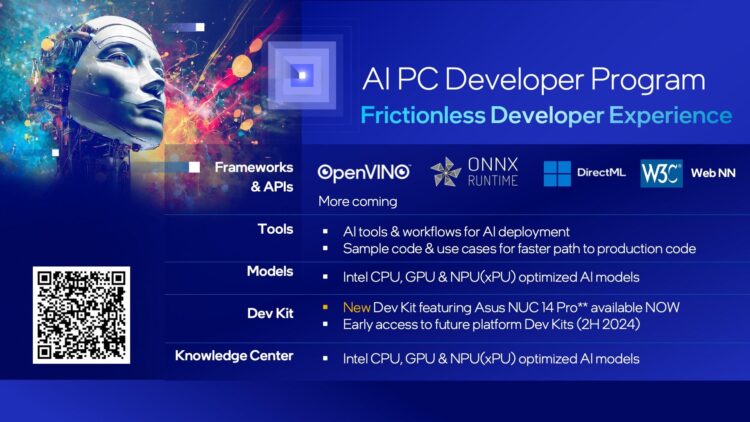 AI PC dev program infographic