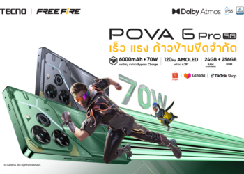 เตรียมพบกับสุดยอดสมาร์ทโฟนแห่งปี TECNO POVA 6 Pro 5G พร้อมสัมผัสตัวจริงในประเทศไทยได้ 20 มีนาคมนี้!