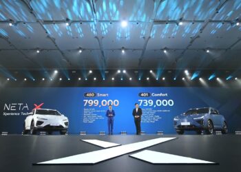 NETA เปิดตัว NETA X รถยนต์พลังงานไฟฟ้าสไตล์ SUV อย่างเป็นทางการสู่ตลาดเมืองไทยราคาเริ่มต้น 739,000 บาท 