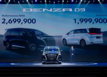 เรเว่ เปิดตัวแบรนด์ DENZA รุกตลาดลักชัวรี NEV เต็มรูปแบบกับ DENZA D9 Performance AWD ราคา 2,699,900 บาท และ DENZA D9 Premium ราคา 1,999,900 บาท 