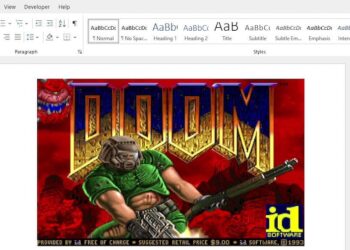 เป็นไปแล้ว!! เล่นเกม Doom เวอร์ชั่นคลาสสิคยุค 90 บน Microsoft Word