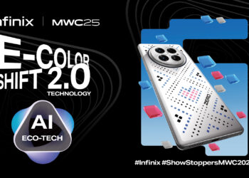 Infinix เปิดตัวเทคโนโลยีสุดล้ำ SolarEnergy-Reserving พลังงานแสงสว่างจากรอบตัว และ E-Color Shift 2.0 เปลี่ยนสีมือถือตามสภาพแวดล้อมที่ MWC 2025