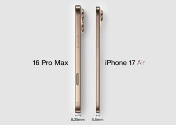 iPhone 17 Air และ iPhone 17 Pro Max จะมีความกว้างและความสูง เท่ากัน แตกต่างที่ความบาง
