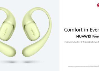 เปิดตัว HUAWEI FreeArc หูฟังไร้สายแบบ Open-Ear สวมใส่สบายไม่มีหลุด Never Feel Never Fall ป้องกันละอองนํ้าและฝุ่นสำหรับการใช้งานด้านกีฬาและทำงาน
