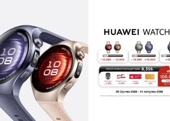 HUAWEI ขึ้นแท่นเบอร์หนึ่งตลาดอุปกรณ์สวมใส่โลก ในไตรมาสแรกของปี 2025 บุกตลาดต่อเนื่องด้วย HUAWEI WATCH 5