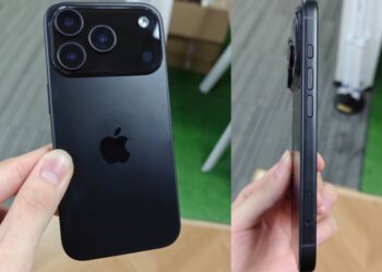 เผยโฉม iPhone 17 Pro สีดำ ย้ายโลโก้ Apple ต่ำกว่าเดิมเล็กน้อย