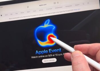 โลโก้ Apple ของงาน Awe Dropping บนเว็บไซต์ มีลูกเล่นซ่อนอยู่