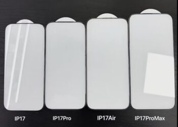ขนาดหน้าจอ iPhone 17 ทั้ง 4 รุ่น จากภาพหลุด Screen Protector