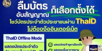 แอป ThaID รองรับการใช้งานในโหมดออฟไลน์ ใช้เข้าคูหาเลือกตั้งแทนบัตรประชาชนตัวจริงได้