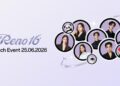 OPPO ชวนอัปเกรดประสบการณ์กล้องมุมกว้างพิเศษ 50MP สมาร์ตโฟนเพื่อนซี้ เทรนดี้ทุกช็อตในงาน OPPO Reno16 Series 5G Launch Event 25 มิถุนายนนี้