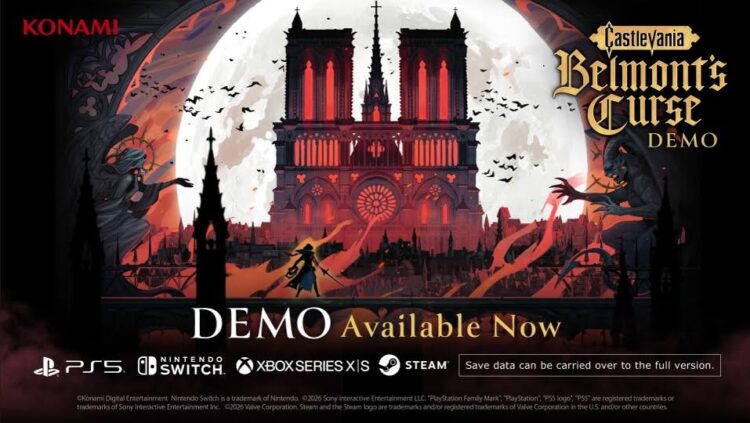 การล่าแวมไพร์เริ่มต้นแล้ว! เดโมเล่นได้ของ Castlevania: Belmont’s Curse เปิดให้เล่นแล้ววันนี้ บน PlayStation 5, Nintendo Switch , XBOX และ Steam