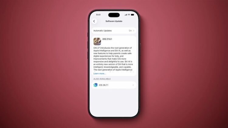 Apple เริ่มผลักดันให้เจ้าของ iPhone อัปเดตเป็น iOS 27 แทนที่ iOS 26